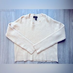Forever21 cream crop sweater